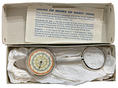 Retro Map Measurer and Compass Props, Prop Hire