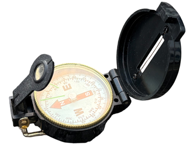 Black Round Prismatic Compass Props, Prop Hire