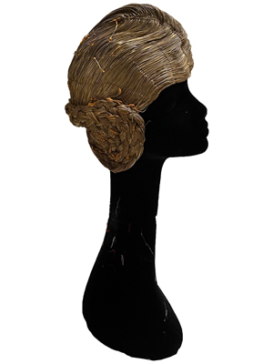 Exquisite Gold Thread 20s Art Nouveau Head Cloches Props, Prop Hire