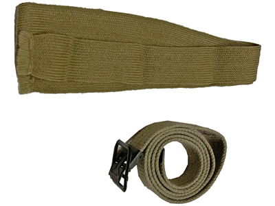 Military Army Tan Belts and Ties Props, Prop Hire