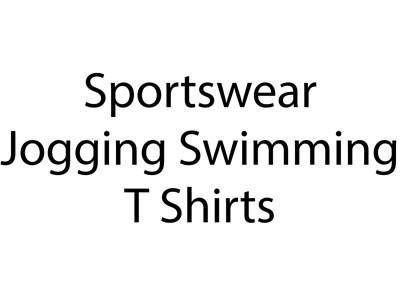 Sportswear Jogging Swimming T-Shirts Props, Prop Hire