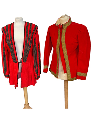 Red Military Jackets Props, Prop Hire