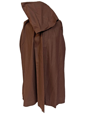 Brown Hooded Woolen Monks Capes Props, Prop Hire
