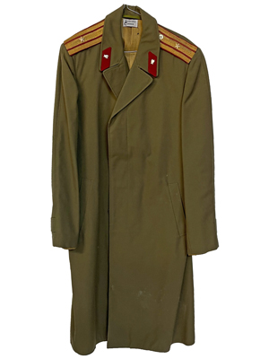 Eastern Bloc Khaki Military Great Coat Props, Prop Hire
