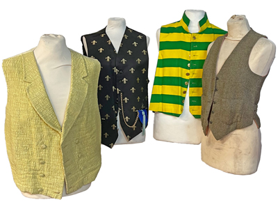 Waistcoats Theatrical All Styles and Periods Props, Prop Hire