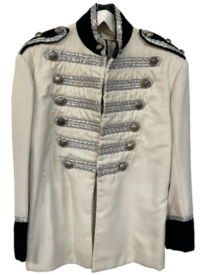 Royal Opera House Frogged Military Silver Braid Jacket Props, Prop Hire