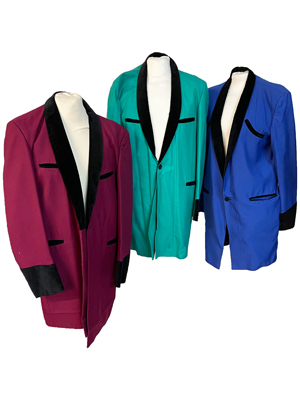 Mod Teddy Boy Drape Jackets Props, Prop Hire