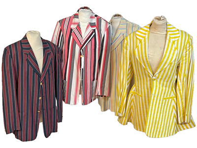 Stripey Blazer Jackets Props, Prop Hire