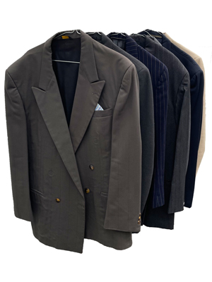 Mens Period and Modern Double Breasted Jackets Props, Prop Hire