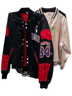 80s Baseball Style Zipper Jackets Props, Prop Hire