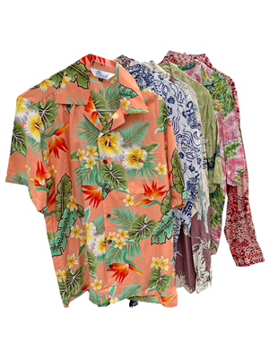 Tropical Caribbean Shirts Props, Prop Hire