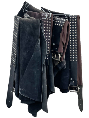 Gladiator Leather Skirts On Belts Props, Prop Hire