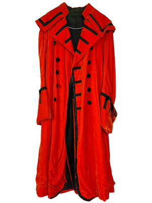 Dukes Velvet Coats With Frogging Props, Prop Hire