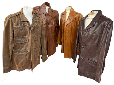 70s 80s Leather Jackets Props, Prop Hire