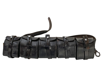 Black Leather Police Bullet Belts Props, Prop Hire