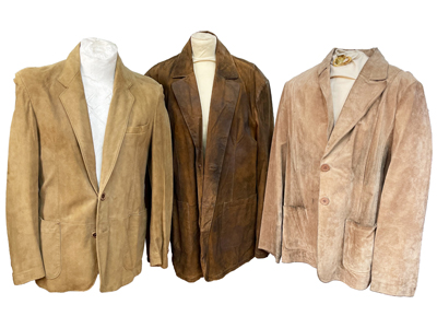 Suede Single Breasted Retro and Western Jackets Props, Prop Hire