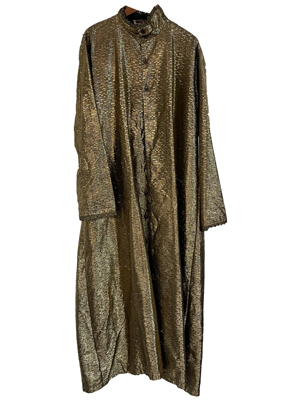 Wizard Long Gold Robe Props, Prop Hire