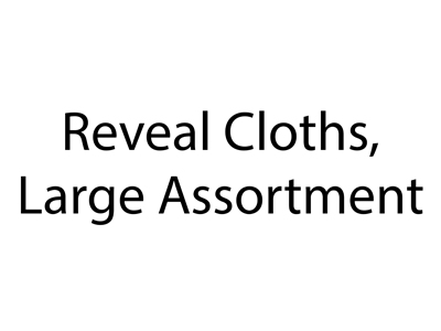 Reveal Cloths Large Assortment Props, Prop Hire