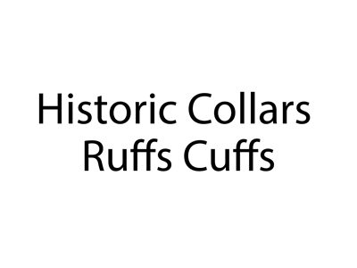 Historic Collars Ruffs Cuffs Props, Prop Hire