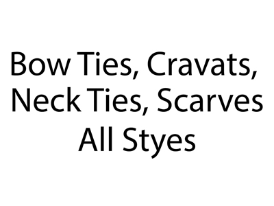 Bow Ties Cravats Neck Ties Scarves All Styles Props, Prop Hire