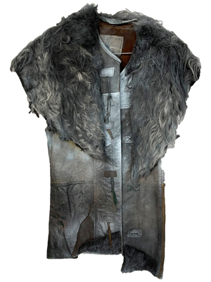 Wolf Man Leather Sleeveless Jacket Props, Prop Hire