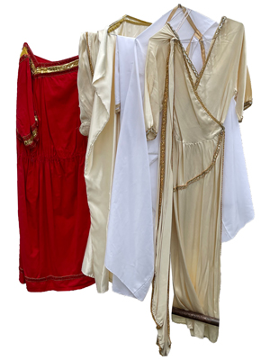 Greek Roman Togas Props, Prop Hire