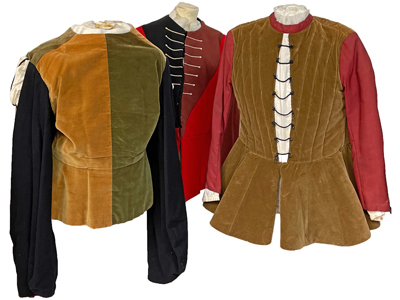 Royal Opera House Othello Doublet Jackets Props, Prop Hire