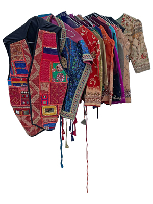 Indian and Hippy Waistcoat Blouses Props, Prop Hire