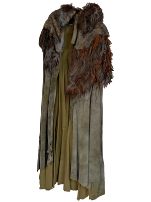 Full Length Viking Norman Leather Cape Props, Prop Hire