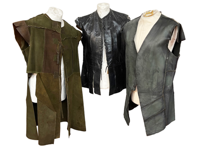 Historic Sherwood Forest Leather Vest Jerkins Props, Prop Hire