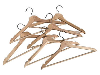 Wooden Coat Hangers Props, Prop Hire