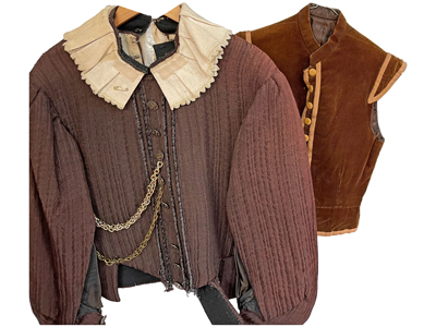 Jacobean Doublet and Vest Props, Prop Hire