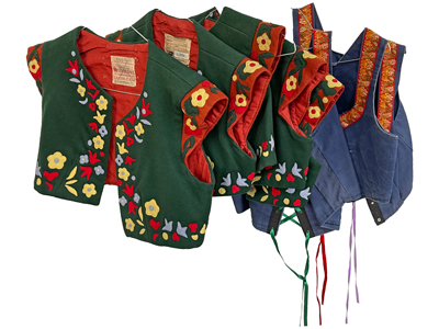 European Folklore and Peasant Waistcoats Props, Prop Hire