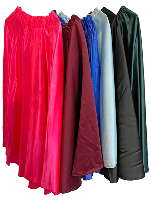 Silky Womens Skirts Props, Prop Hire