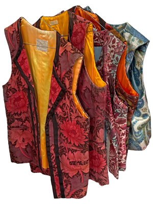 Royal Opera House Elisir Brocade Waistcoats Props, Prop Hire