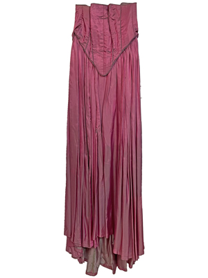 Pink Boned Corset Dress Historic (Set Available) Props, Prop Hire