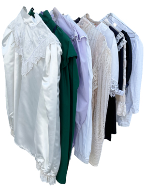 Lace Victorian Blouses Props, Prop Hire