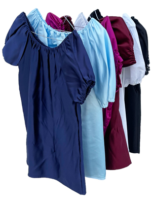 Plain Colour Womens Blouses Props, Prop Hire