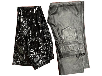 Leather and PVC Trousers Props, Prop Hire