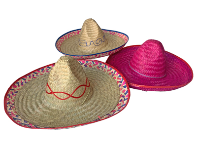 Straw Sombreros Props, Prop Hire