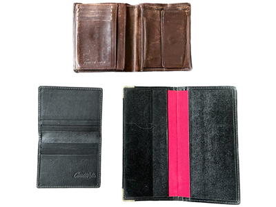 Mens Wallets and Credit Card Holders Props, Prop Hire