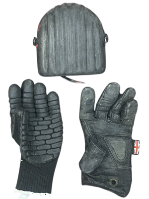 Work Gloves and Knee Pads Props, Prop Hire