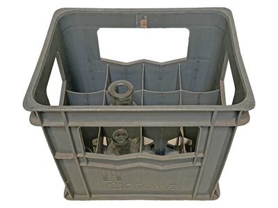 Grey Corona Plastic Crate Props, Prop Hire