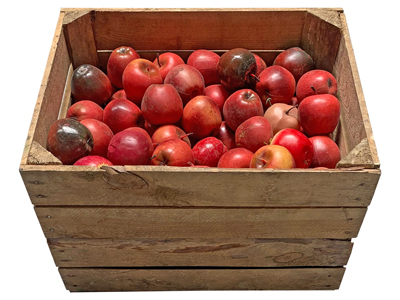 Wooden Crate Apples Props, Prop Hire