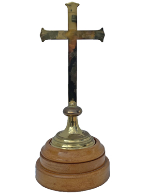 Church 35cms Brass Cross Props, Prop Hire