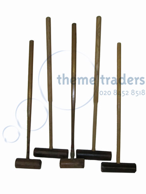 Croquet Mallets Props, Prop Hire