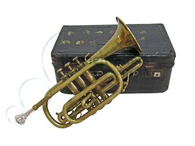 Cornet in Case Props, Prop Hire