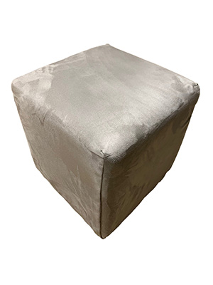 Suede Cube Taupe Props, Prop Hire