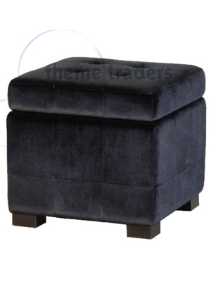 Black Velvet Storage Cubes Props, Prop Hire