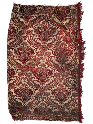 Grimey Brocade 2 Metre Curtains (6 Available) Props, Prop Hire